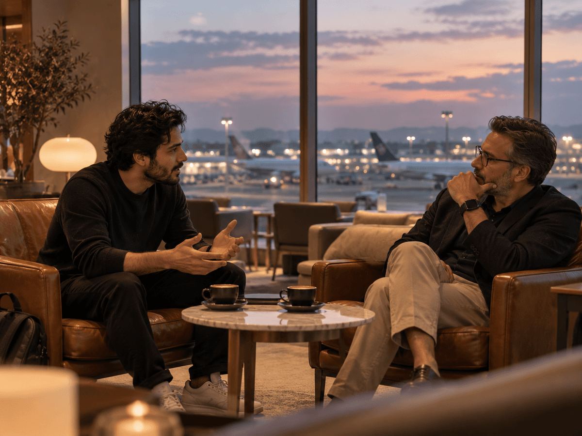 Catching an investor between flights